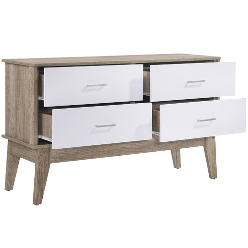 Oak White Scandi Buffet Table